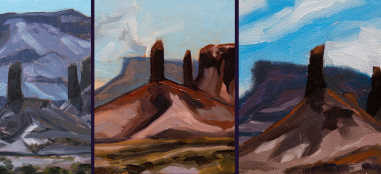 Painting the Same Subject Three Times